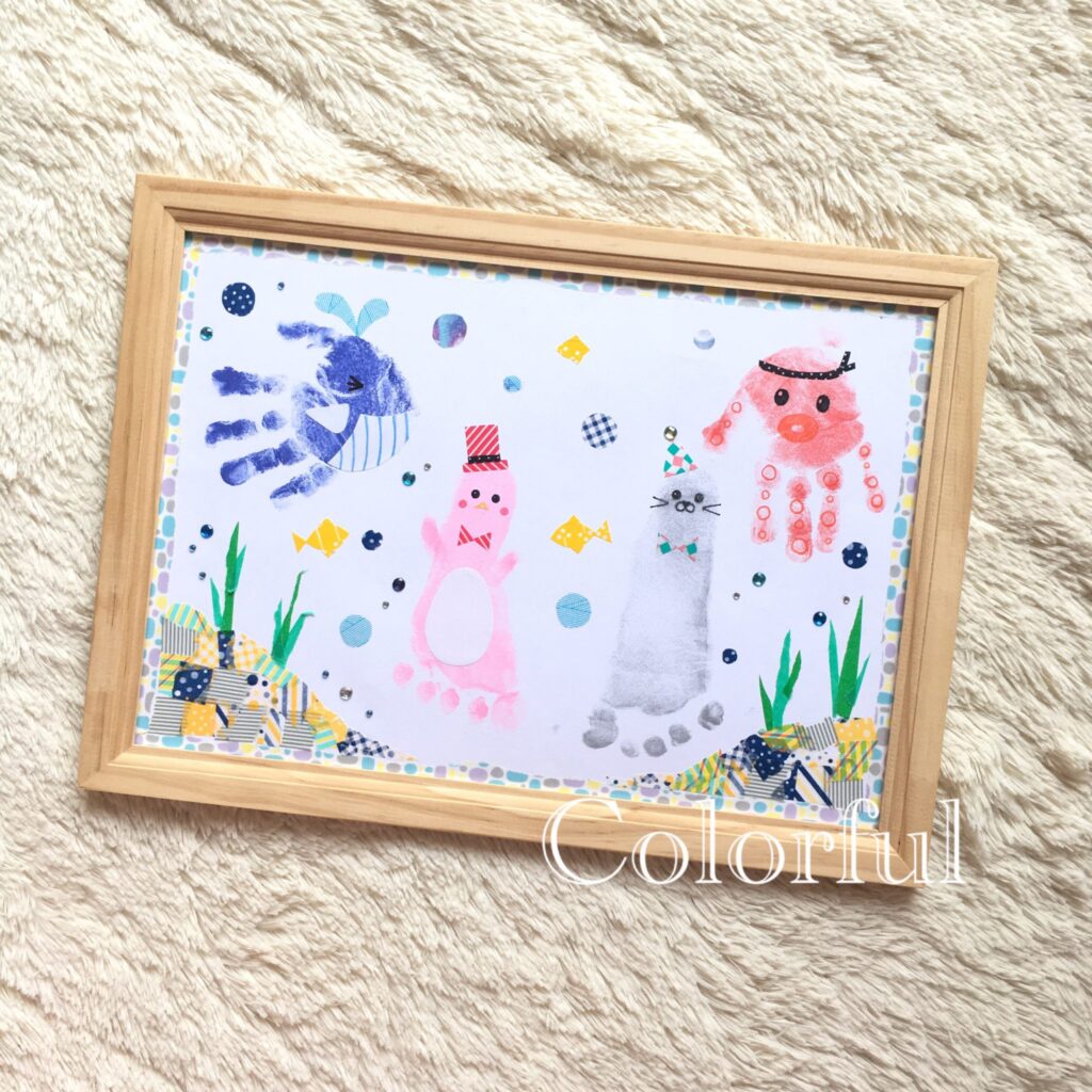 夏の季節アートのご紹介♪ - 船橋手形アート・足形アート教室『Colorful』